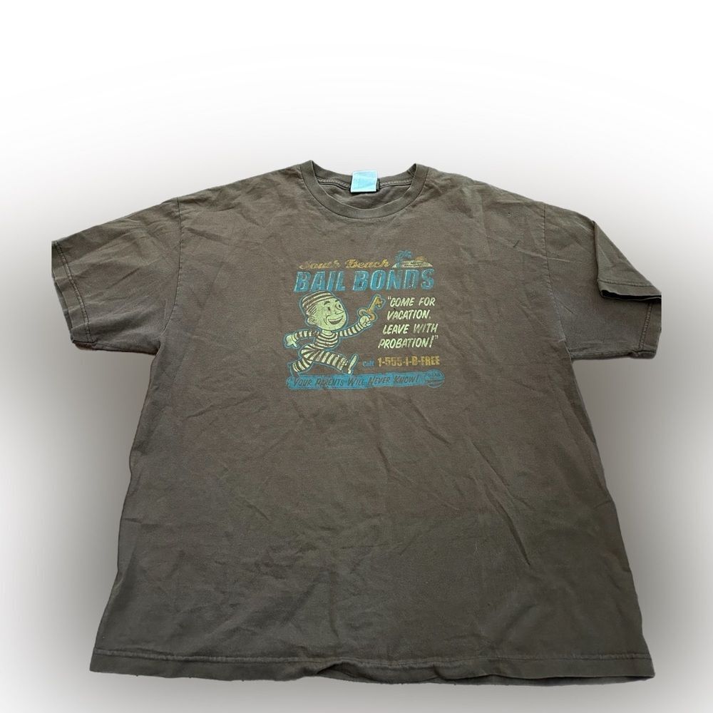 Y2K D-Lab South Beach Bail Bonds Come For Vacation Leave With Probation T-shirt